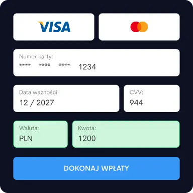 Zasilenie portfela przez Aplikacja Immediate Fastx mobilną